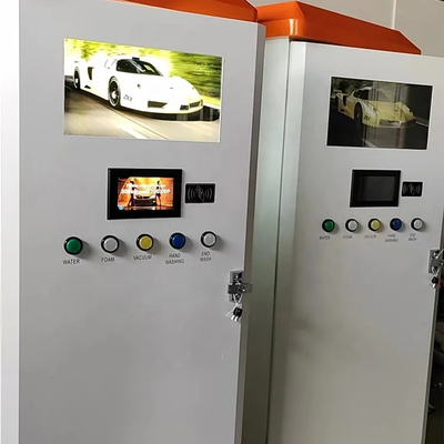 Yüksek Basınçlı Kart Kendi Araç Yıkama Makinesi 1.5mm Çelik Yaprakla Özel