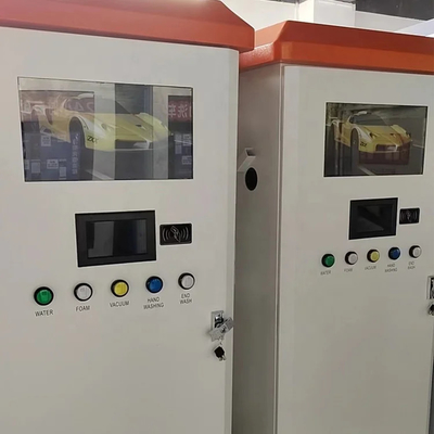 Yüksek Basınçlı Kart Kendi Araç Yıkama Makinesi 1.5mm Çelik Yaprakla Özel