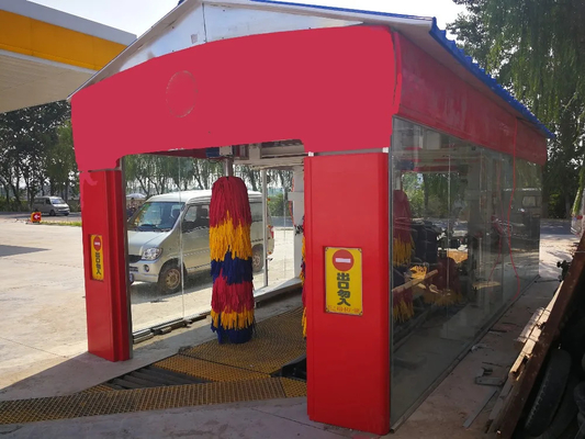 Büyük Akıllı Tünel Tipi Otomatik 9 fırça ile araba yıkama makinesi