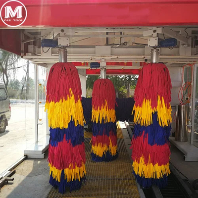 Büyük Akıllı Tünel Tipi Otomatik 9 fırça ile araba yıkama makinesi