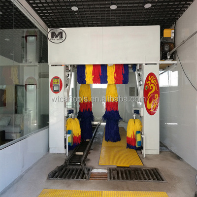 Paslanmaz çelik 7500 mm uzunluğunda kanal ile Tam otomatik araba yıkama