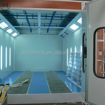 NM Disc Dia. Otomatik Boyamak İşlemi için Yarım Aşağı Çizimli Otomobil Boyamak Spray Booth