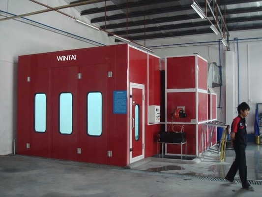Avrupa Tipi Hava Egzoz Ventilatörü ve Araç Boyası Kabininde Kurulu LED Işıklandırma Sistemi