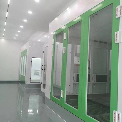 50mm Duvar Araç Boyası Pişirme Fırını 15KW Araç püskürtme kabin için Yüksek Hız
