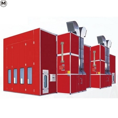 Kamyon boya odası otobüs püskürtme kabı 11KW alım fanları ve LPG ısıtma kaynağı ile 2 set