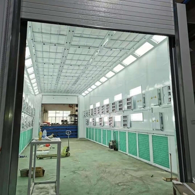 Kamyon boya odası otobüs püskürtme kabı 11KW alım fanları ve LPG ısıtma kaynağı ile 2 set