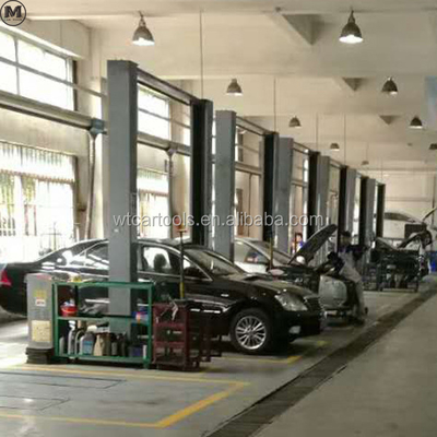 5000KGS 380v 2 Posta Araç kaldırıcı Çift Silindirli Hidrolik SUV Minibüs için