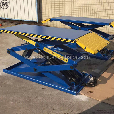 61"/1550mm Platform Uzunluğu 3 Ton Portatif Araba Asansörü Çift Silindirli
