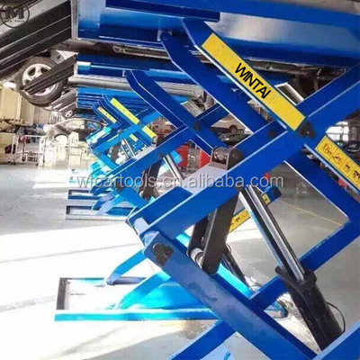 61"/1550mm Platform Uzunluğu 3 Ton Portatif Araba Asansörü Çift Silindirli