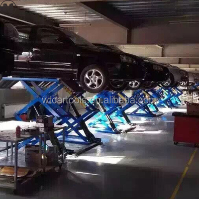61"/1550mm Platform Uzunluğu 3 Ton Portatif Araba Asansörü Çift Silindirli