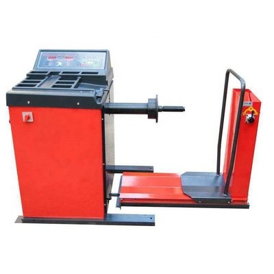 10S Kırmızı 200KG 1400mm Kamyon Çark Dengeci 220V Dört Tekerlek Dengeci
