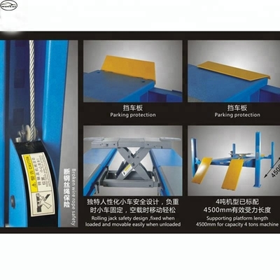 2.2KW Motor Gücü ve 480mm İkincil Jack kaldırma yüksekliği ile hidrolik araba rampası