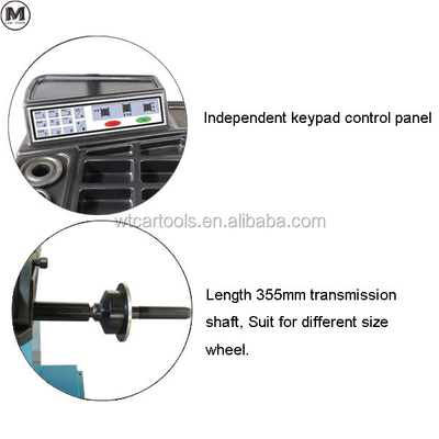 Tam Otomatik Lastik Denge Makinesi Hız Denge için 0.37kw 220v