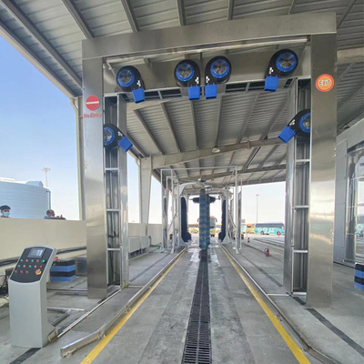 Galvanizli metal otobüs ve kamyon yıkama makinesi otomatik yüksekliği 4200mm
