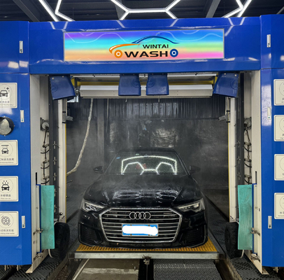 Matel Otomatik Çevirme Araç Yıkama Makinesi Kurutma Sistemi ve Tekerlek Fırçaları ile 3500KG