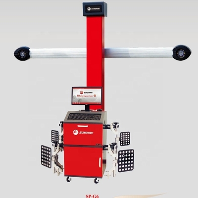 Yüksek hassasiyetli 3d tekerlek hizalama makinesi 4 ayaklı sıkıştırıcı ile istikrarlı çalışma