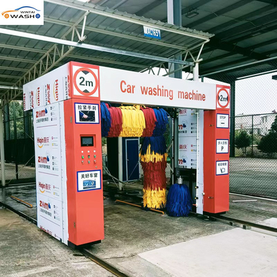 IP68 Su geçirmez Motorlu 5 fırçalı araba yıkama makinesi şık tasarımla