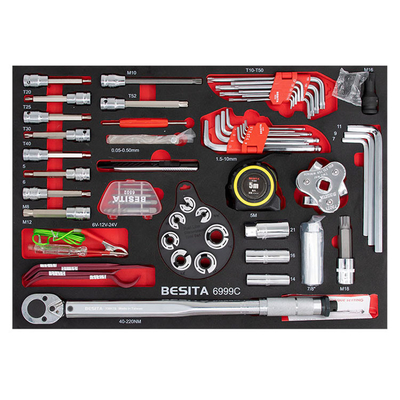 BESITA Gri 6691 257pcs Araç Tamiri Mekanik Araç Setleri