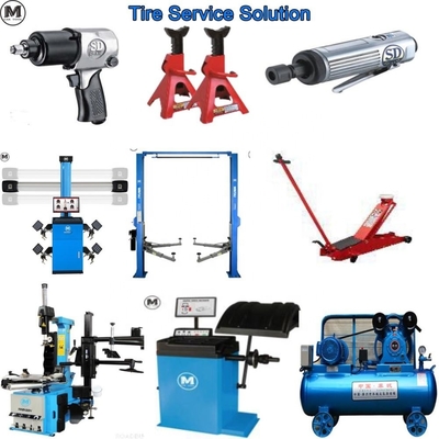 W-1.0/8 lastik atölyesi donanımı 10HP hava kompresörü ve 12T stand Jack ile