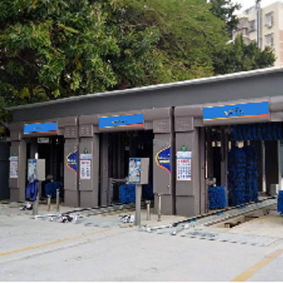 Tünel Tipi Otomatik Araba Yıkama Makinesi 14 fırça EVA fırça Otomatik Araba Yıkama Ekipmanı