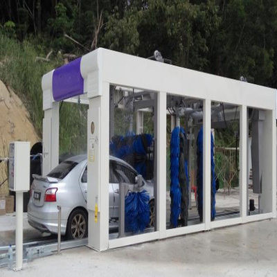 Yedi fırça Otomatik Araba Yıkama Makinesi Yüksek Basınçlı Araba Yıkama Makinesi PLC kontrol sistemi Otomatik Araba Yıkama Sistemleri