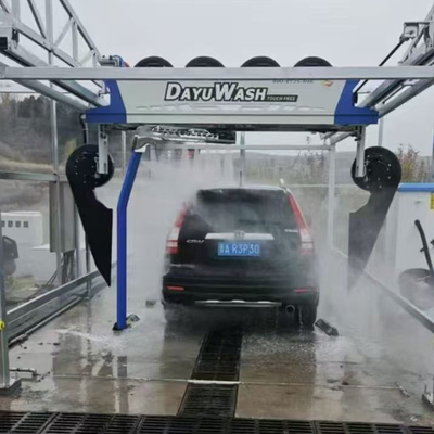 6 Kurutuculu ve 8m x 5mm Ray Boyutlu Tek Kollu Temassız Araba Yıkama Ekipmanı, Temassız Otomatik Araba Yıkama Su Geri Kazanım Sistemi