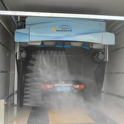 6 Kurutuculu ve 8m x 5mm Ray Boyutlu Tek Kollu Temassız Araba Yıkama Ekipmanı, Temassız Otomatik Araba Yıkama Su Geri Kazanım Sistemi