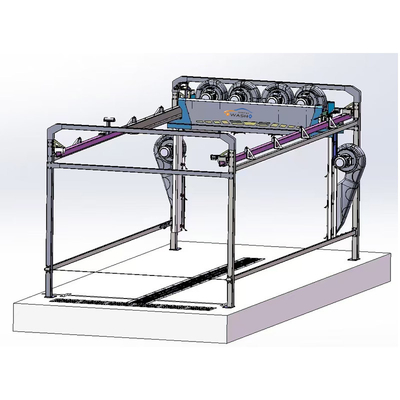 6 Kurutuculu ve 8m x 5mm Ray Boyutlu Tek Kollu Temassız Araba Yıkama Ekipmanı, Temassız Otomatik Araba Yıkama Su Geri Kazanım Sistemi