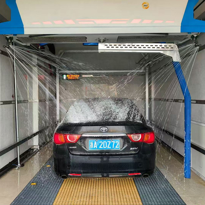 Yüksek Basınçlı Tam Otomatik Araba Yıkama Sistemi Tek kollu Dokunmasız Araba Yıkama Makinesi Ters Osmoz Su Makinesi