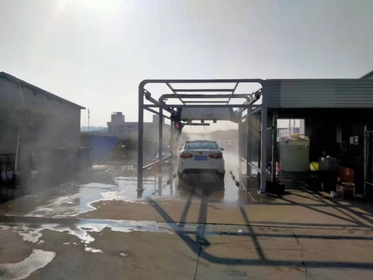 7500*3500*3200mm Metal Temassız Otomatik Araba Yıkama Makinesi AC380V 100Bar Temassız Araba Yıkama Sistemi