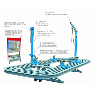 Otomobil Karoseri Çerçeve Makine Araba Çarpışma Onarım Sistemi Şasi Düzleştirme Karoseri Onarım Ekipmanı