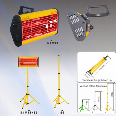 Kızılötesi boya pişirme lambası Elde tutulan boya iyileştirme ekipmanları Araba pişirme lambaları
