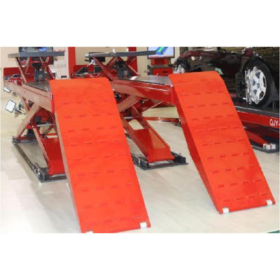 Tekerlek Hizalama için Y-şekilli Dikey Yükselen Makaslı Araba Kaldırıcı Ağır Hizmet Tipi 11 silindirli kaldırma kapasitesi 5500 kg