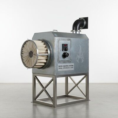 Dizel ısıtma sistemi Araç püskürtme kabin Filtre poşeti alım filtresi ve 300 mm çelik yapısı ile